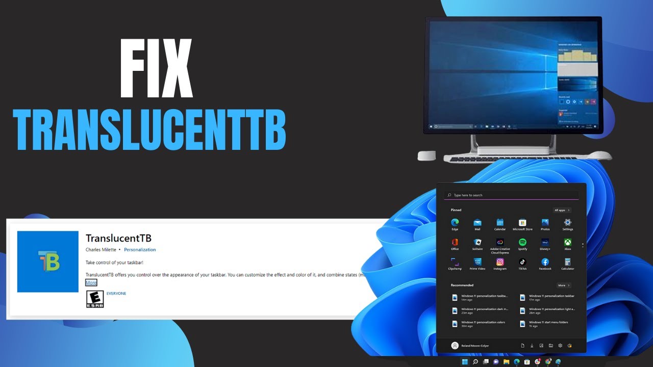 TranslucentTB Not Working Windows  11